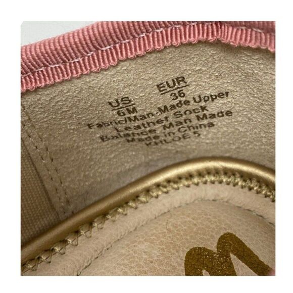 Sam Edelman Espadrille Flats Slip-On Khloe‎ Loafers Knit Pink Gold - Picture 8 of 9